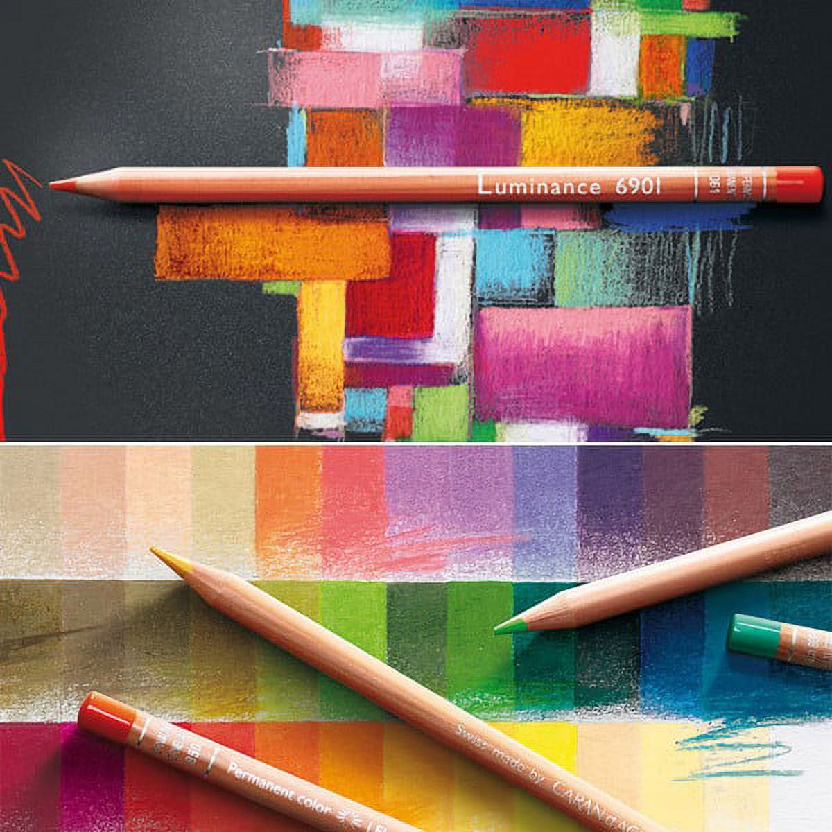 Caran D'Ache Color Pencil Set - Luminance 6901 Lightfast Colored